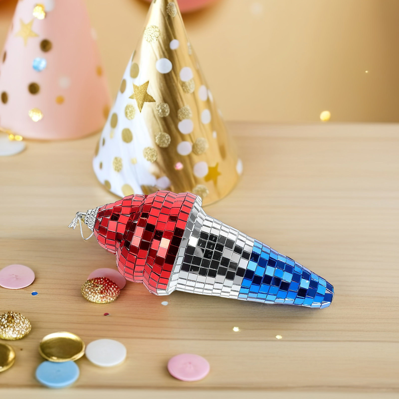 Disco Ball Mirror - Dondurma Disko Topu Asılı Dekorasyon Mini