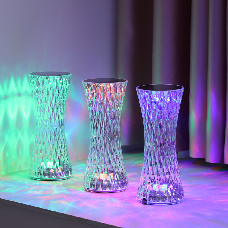 Lighting Decor For Bedroom - Kristal Başucu Masa Lambaları Noel Akrilik