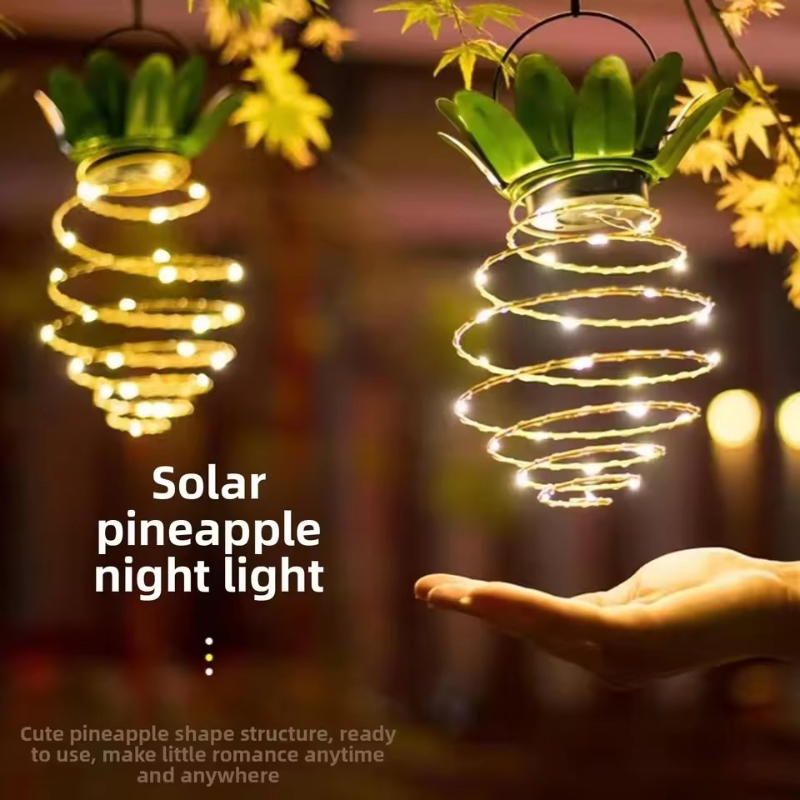 String Light Outdoor - Güneş Enerjili Şarjlı Işık LED Bakır