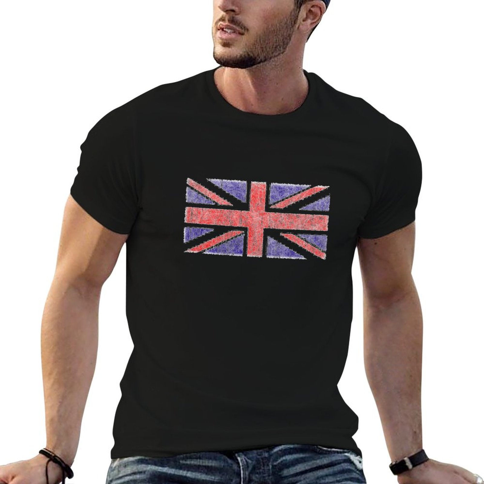 Union Lighting & Decor Photos - Vintage İngiltere Union Jack Bayraklı Tişört