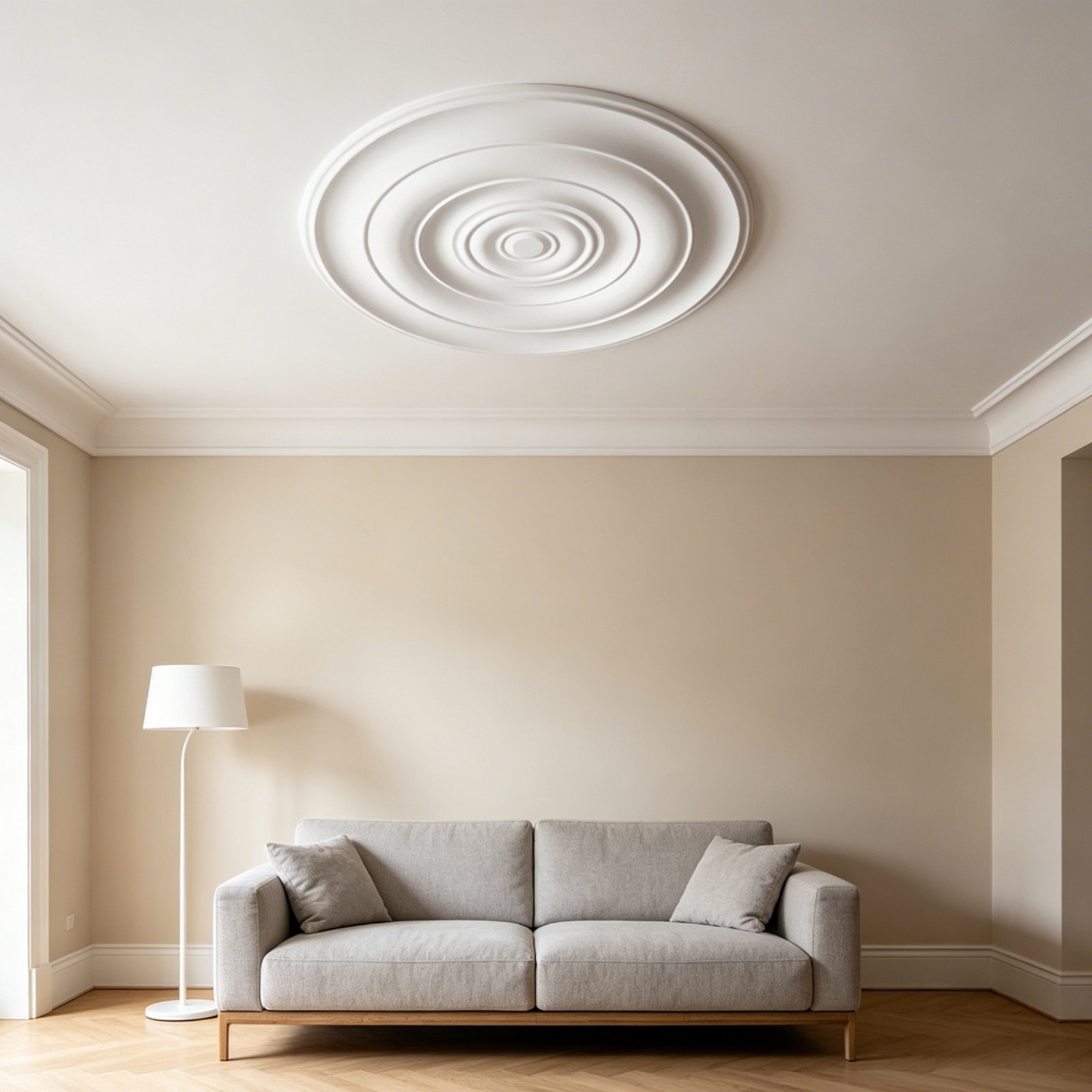 Lighting Decoration - Yuvarlak Tavan Madalyonu Avrupa Tasarımı PU