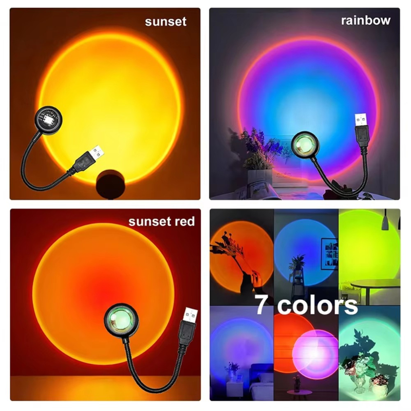 Sunset Lamp Projection - 1-4 adet gün batımı lambası LED