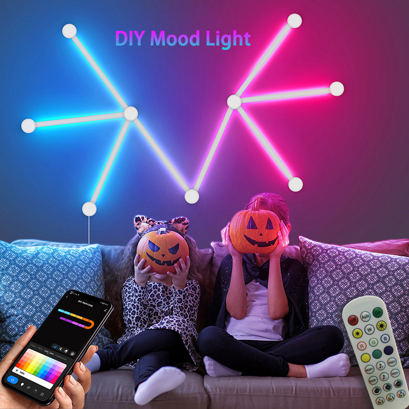 Lighting Decor For Bedroom - Akıllı RGB Duvar Lambası, Müzik Partisi