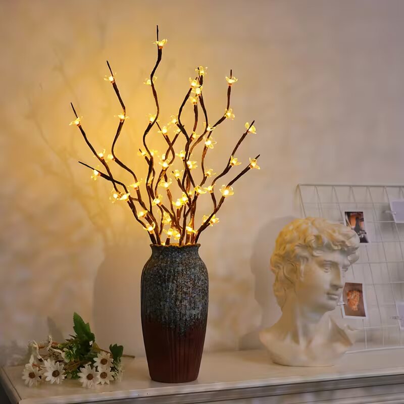 Lighting Decor For Home - 1/2 adet 20LED kiraz çiçeği ağacı