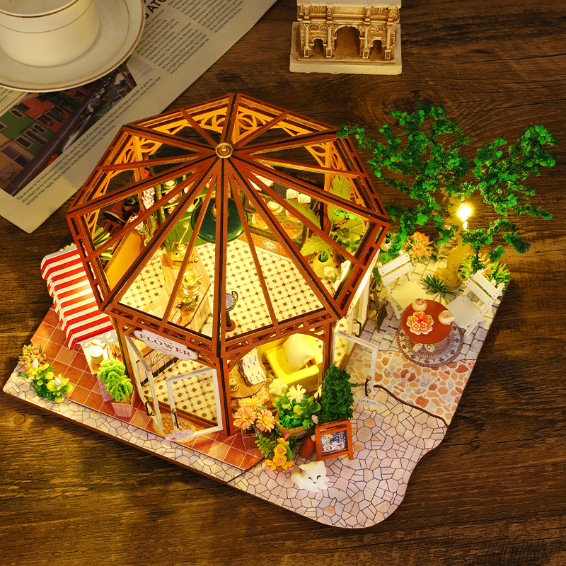 Lighting Home Decor Products - DIY Ahşap Minyatür model seti Çiçek