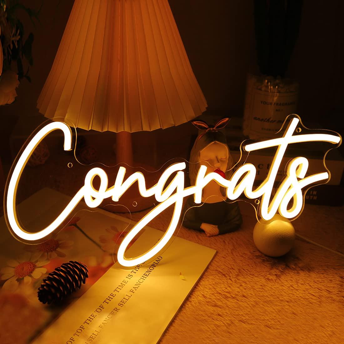 Tebrikler Neon Burcu USB Kısıl - Wedding Lighting And Decor incelemesi ve fiyatı