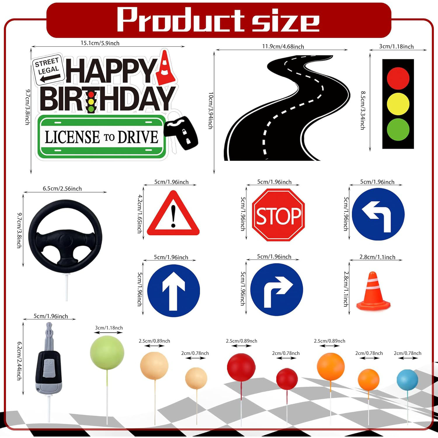 Ehliyet Pasta Topper Yeni Sürü - Lighting Mcqueen Birthday Decor incelemesi ve fiyatı
