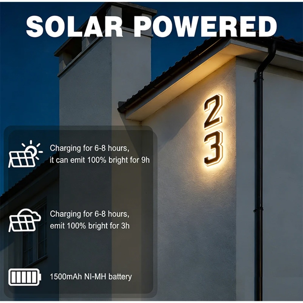 Güneş Enerjili LED Ev Numarası - Decor Lighting Address incelemesi ve fiyatı