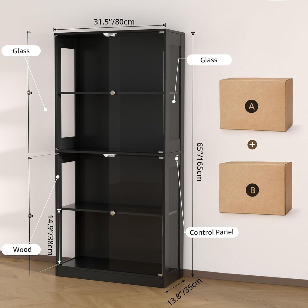 65 Cam Kapılı Vitrin, Sensörlü - Lighting & Home Decor Studio incelemesi ve fiyatı