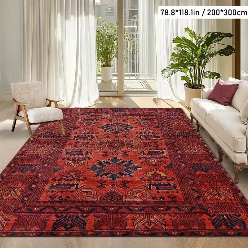 Kırmızı Geometrik Desenli Alan - Lighting Home Decor Products incelemesi ve fiyatı