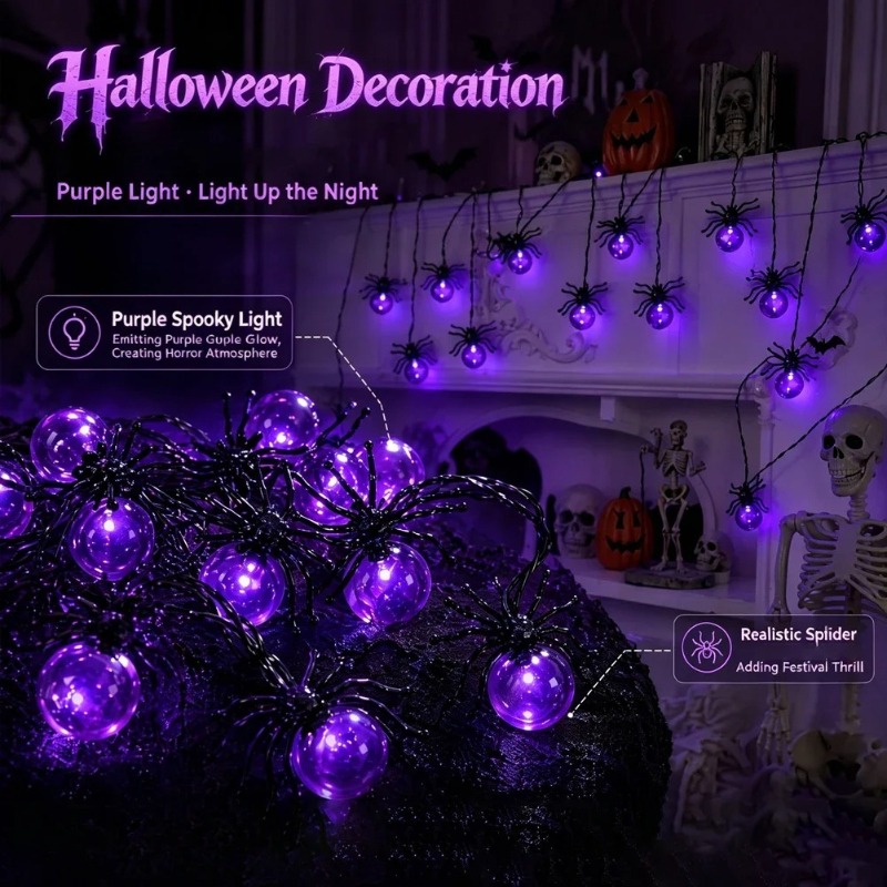 Pille Çalışan Örümcek LED Işık - String Light Outdoor incelemesi ve fiyatı