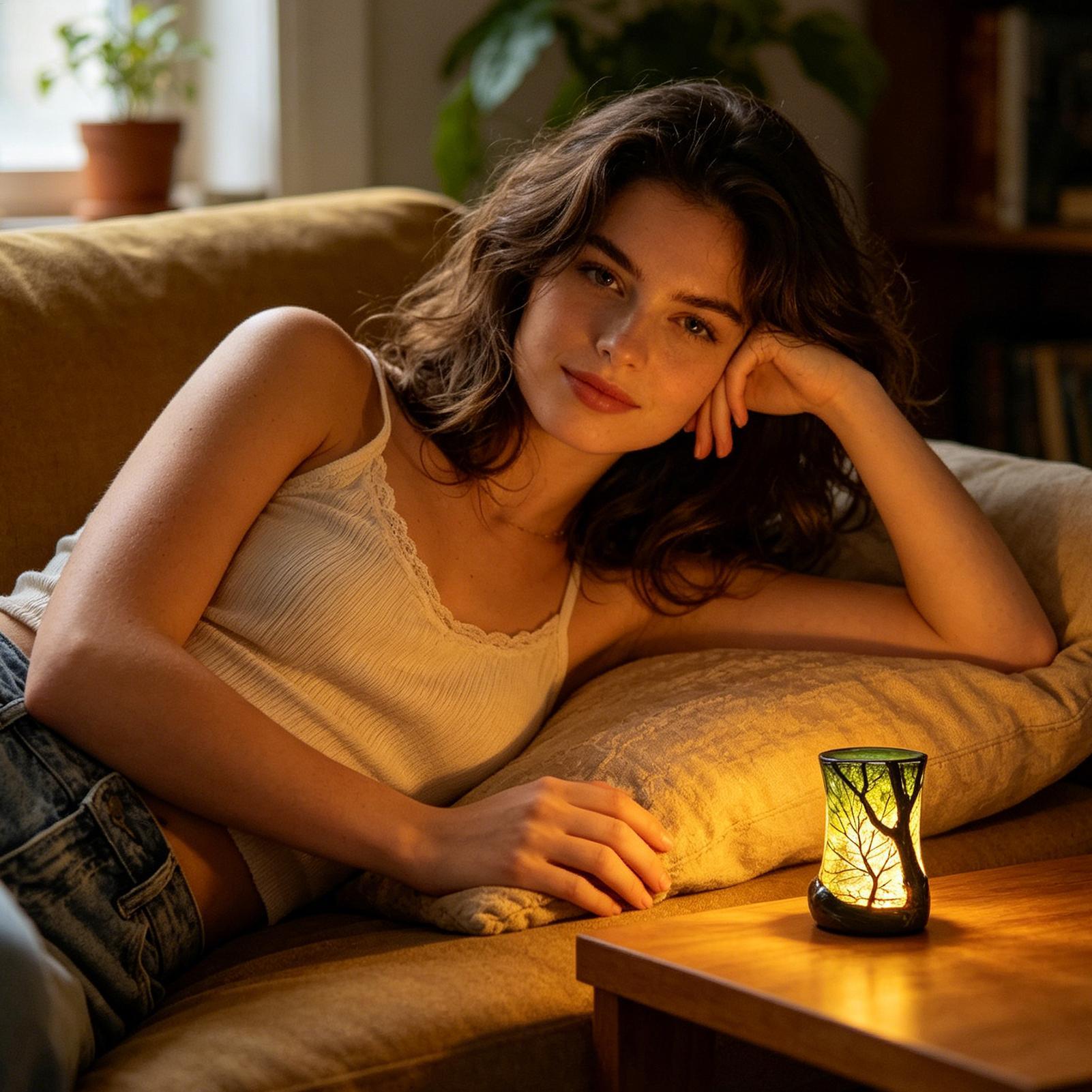 Başucu Masa Lambası Orman Gece - Lighting Decor For Bedroom incelemesi ve fiyatı