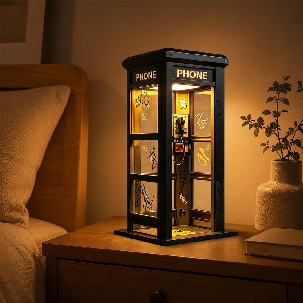 Retro Graffiti Telefon Kulübes - Lighting Decor For Bedroom incelemesi ve fiyatı