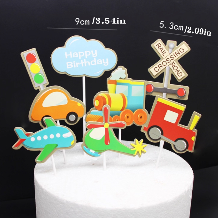 8 adet mutlu doğum günü araba  - Lighting Mcqueen Birthday Decor incelemesi ve fiyatı