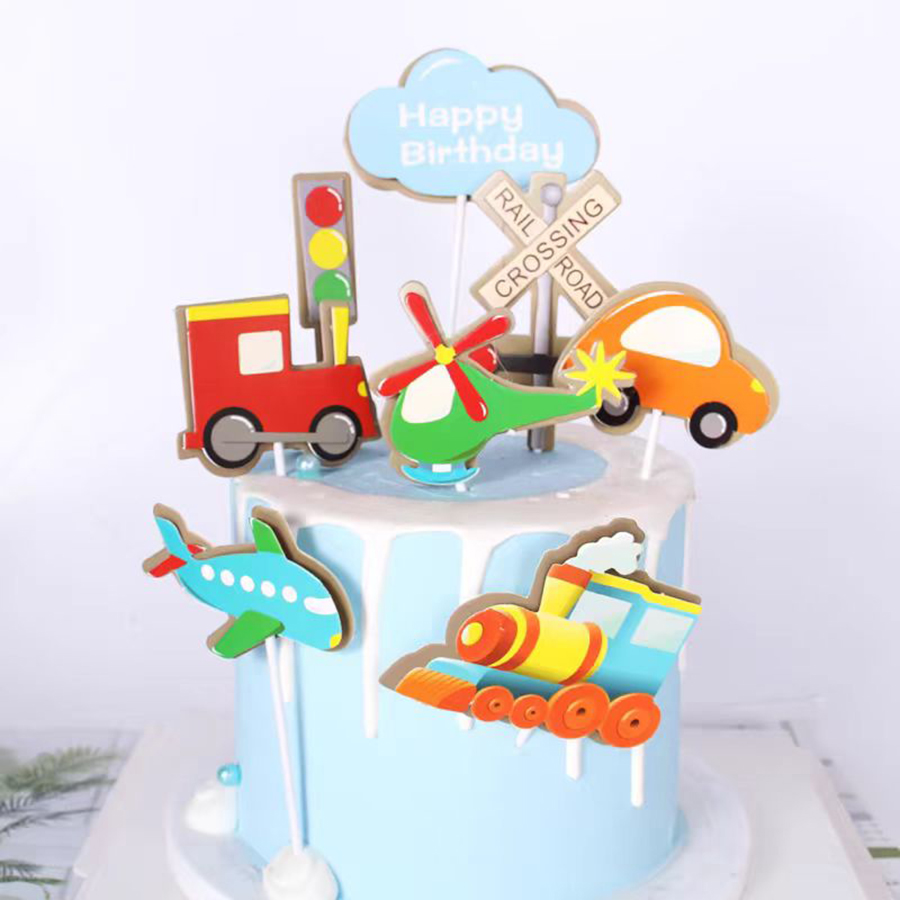 8 adet mutlu doğum günü araba  - Lighting Mcqueen Birthday Decor incelemesi ve fiyatı