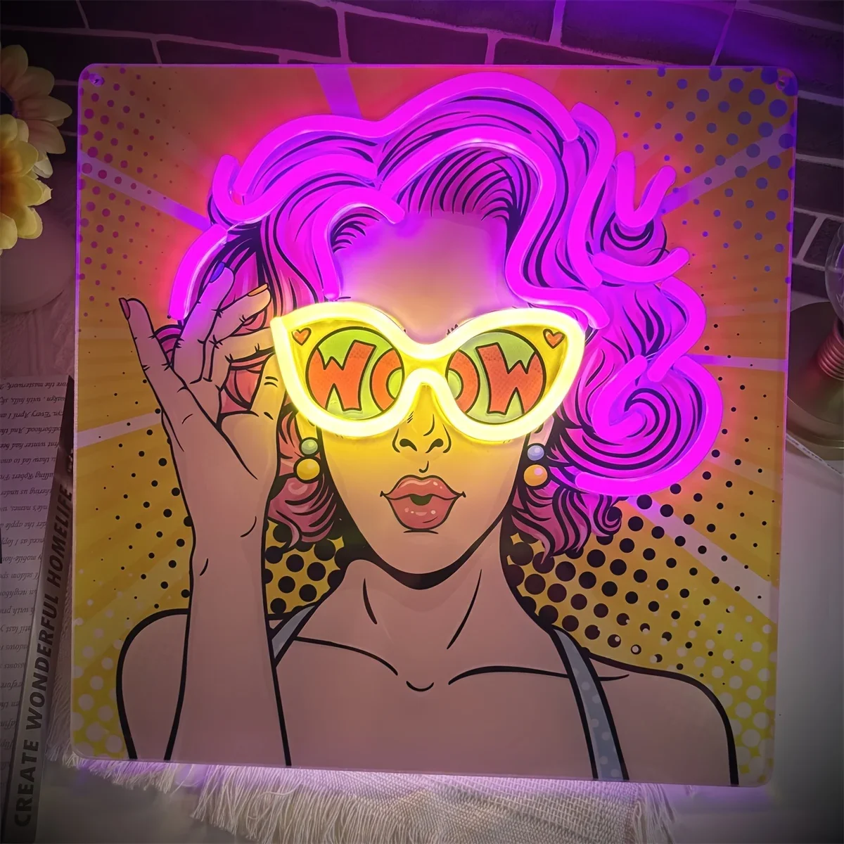 Wow Lady Pop Art LED Neon Burc - Lighting Decor Wow incelemesi ve fiyatı