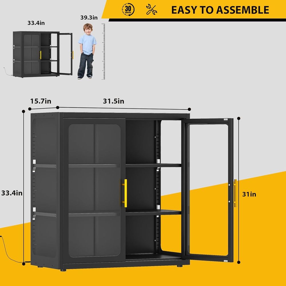 34 cm Yüksekliğinde Cam Kapılı - Lighting & Home Decor Studio incelemesi ve fiyatı