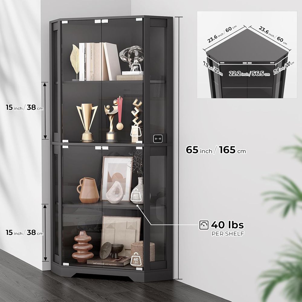 65 Aydınlatmalı Cam Vitrin, Ko - Lighting & Home Decor Studio incelemesi ve fiyatı