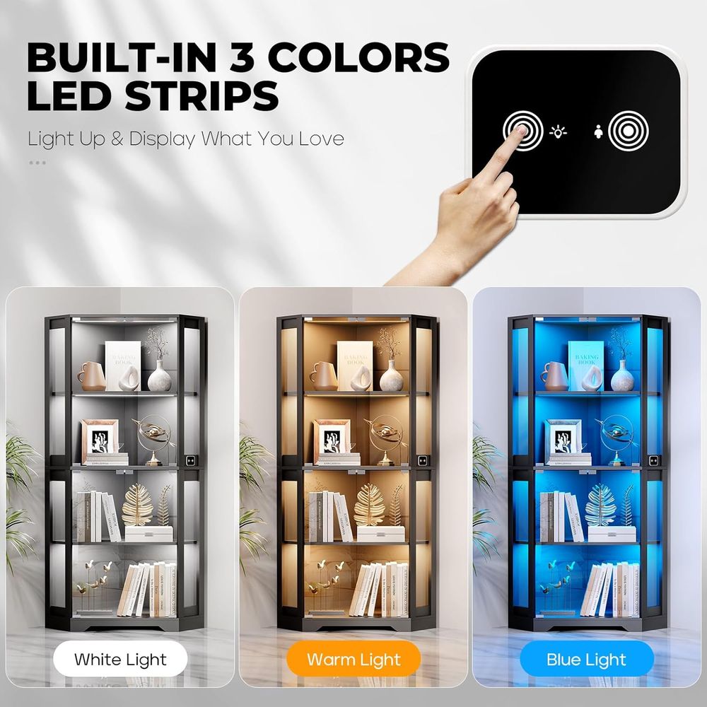 65 Aydınlatmalı Cam Vitrin, Ko - Lighting & Home Decor Studio incelemesi ve fiyatı