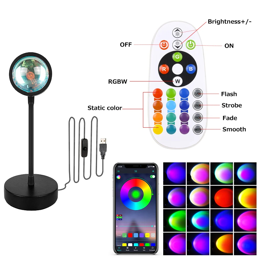Sunset projektör lambası Bluet - Sunset Lamp Projection incelemesi ve fiyatı
