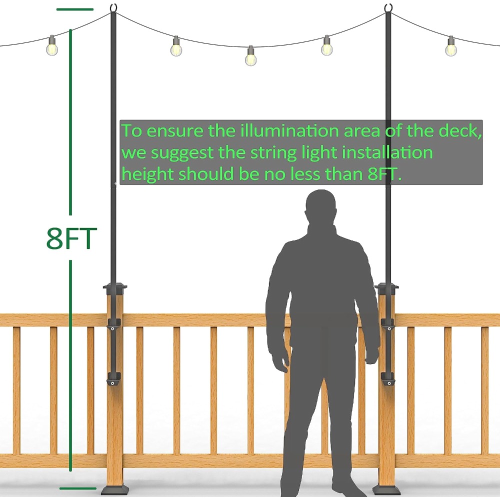 2'li paket ip ışık direkleri - - String Light Outdoor incelemesi ve fiyatı