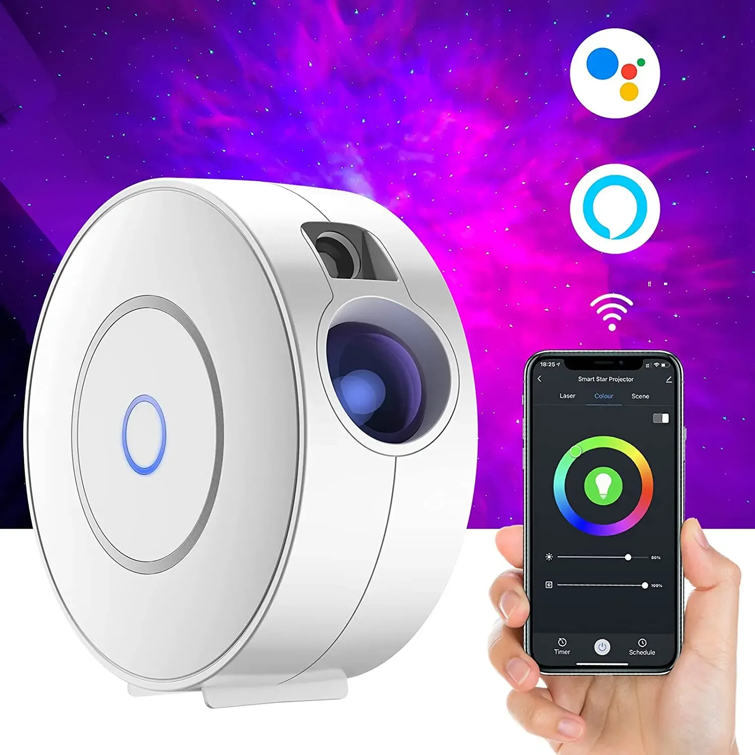 Tuya WiFi Akıllı Aurora Galaxy - Sunset Lamp Projection incelemesi ve fiyatı