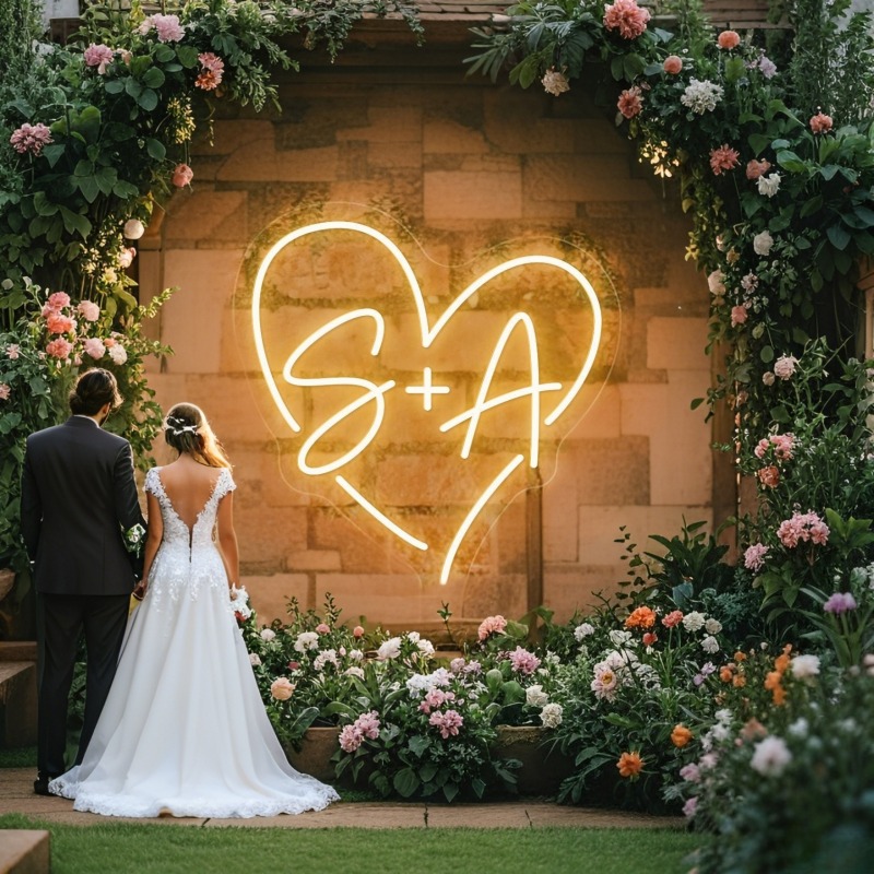 Özel Harfleri Kalp LED Neon Bu - Wedding Lighting And Decor incelemesi ve fiyatı