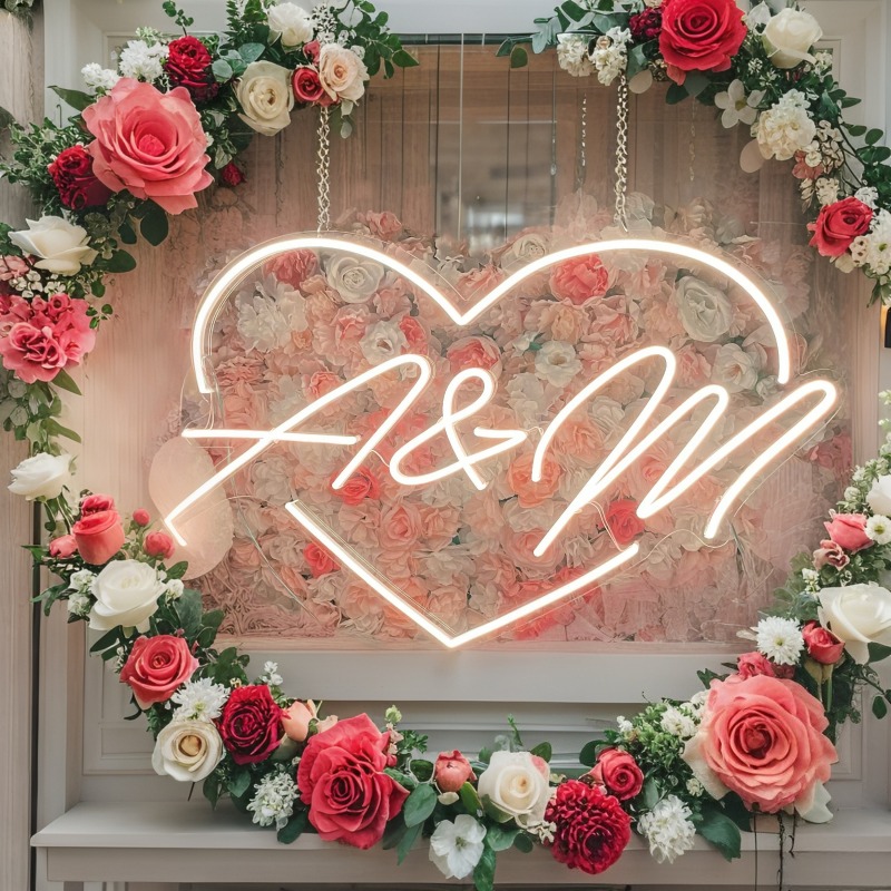 Özel Harfleri Kalp LED Neon Bu - Wedding Lighting And Decor incelemesi ve fiyatı