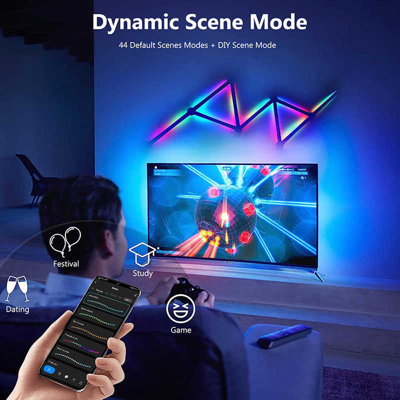 Akıllı RGB Duvar Lambası, Müzi - Lighting Decor For Bedroom incelemesi ve fiyatı