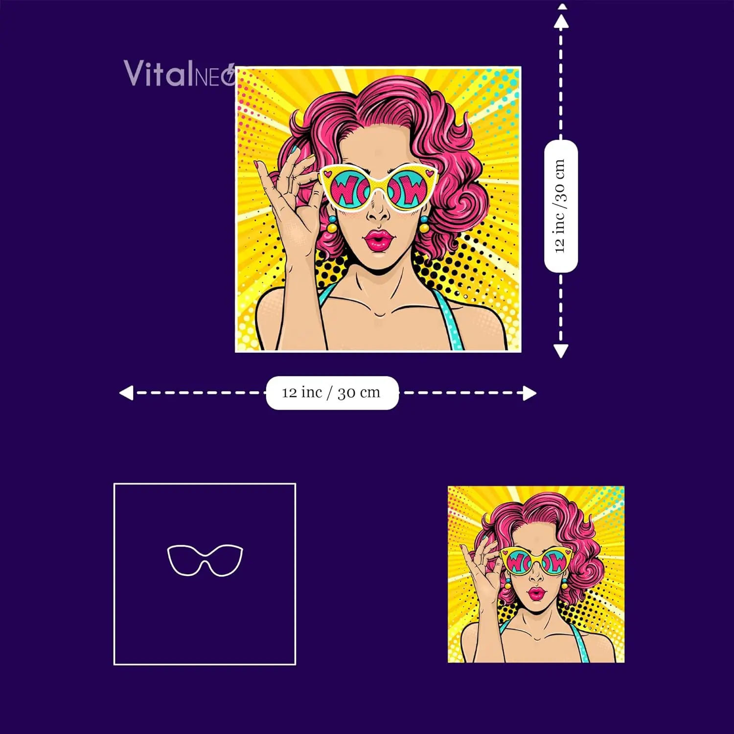 Wow Lady Uv Pop Neon Tabela Ko - Lighting Decor Wow incelemesi ve fiyatı