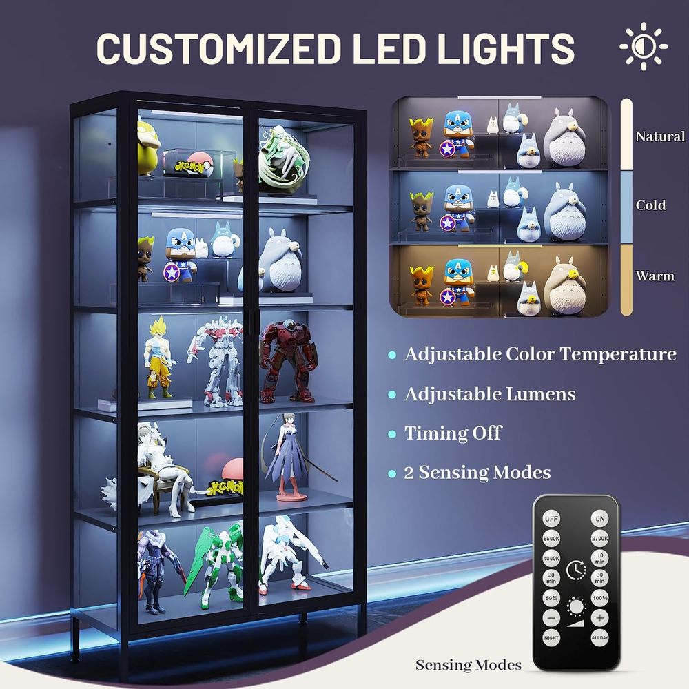 71 Yüksek Camlı Vitrin Dolabı, - Lighting & Home Decor Studio incelemesi ve fiyatı
