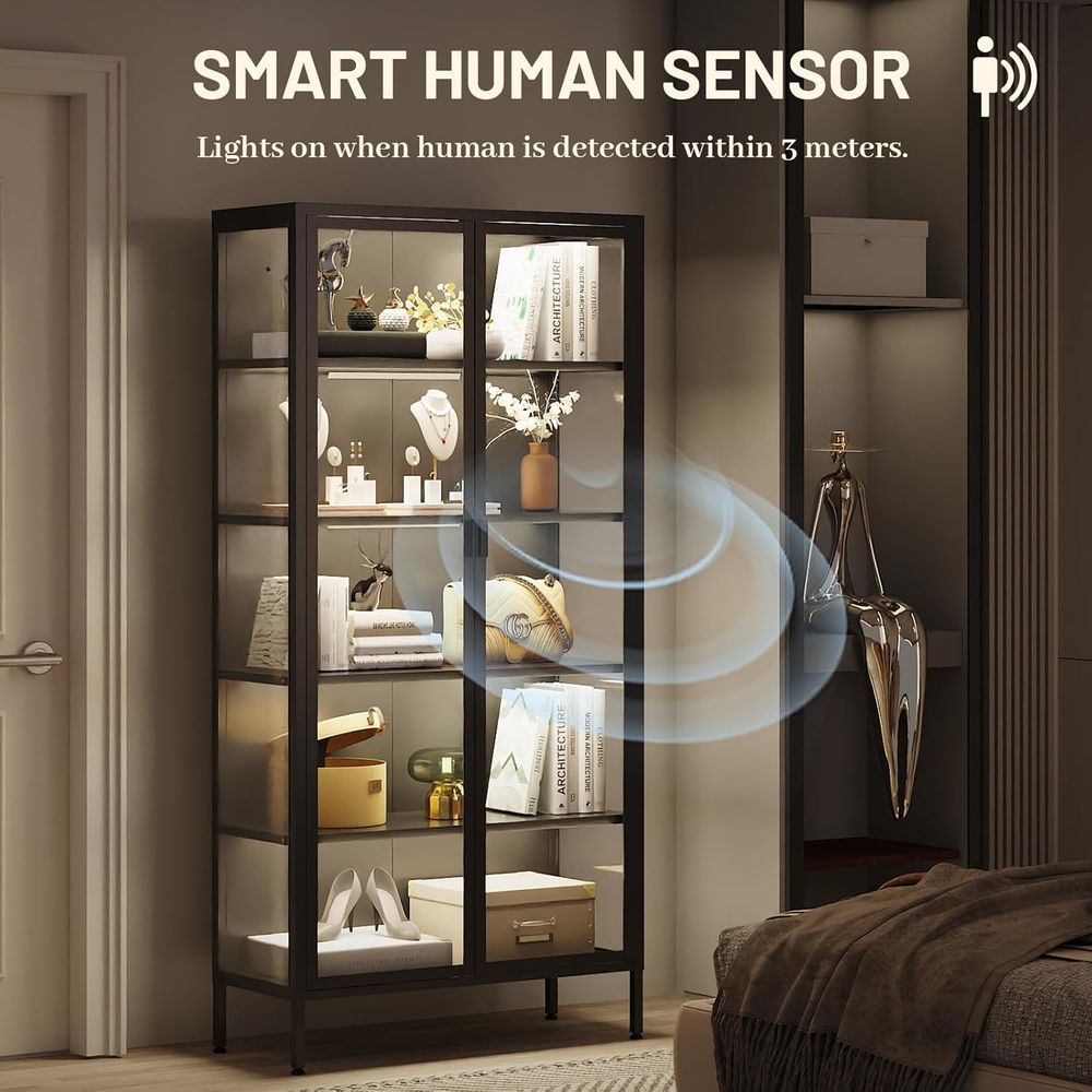 71 Yüksek Camlı Vitrin Dolabı, - Lighting & Home Decor Studio incelemesi ve fiyatı