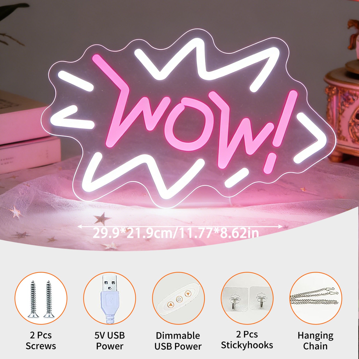 Wow Neon Burcu LED Pop Art Mar - Lighting Decor Wow incelemesi ve fiyatı