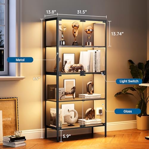65 inç Camlı Vitrin Dolabı, 3  - Lighting & Home Decor Studio incelemesi ve fiyatı