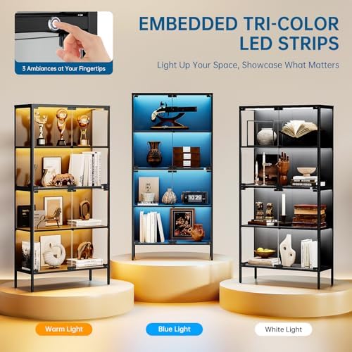 65 inç Camlı Vitrin Dolabı, 3  - Lighting & Home Decor Studio incelemesi ve fiyatı