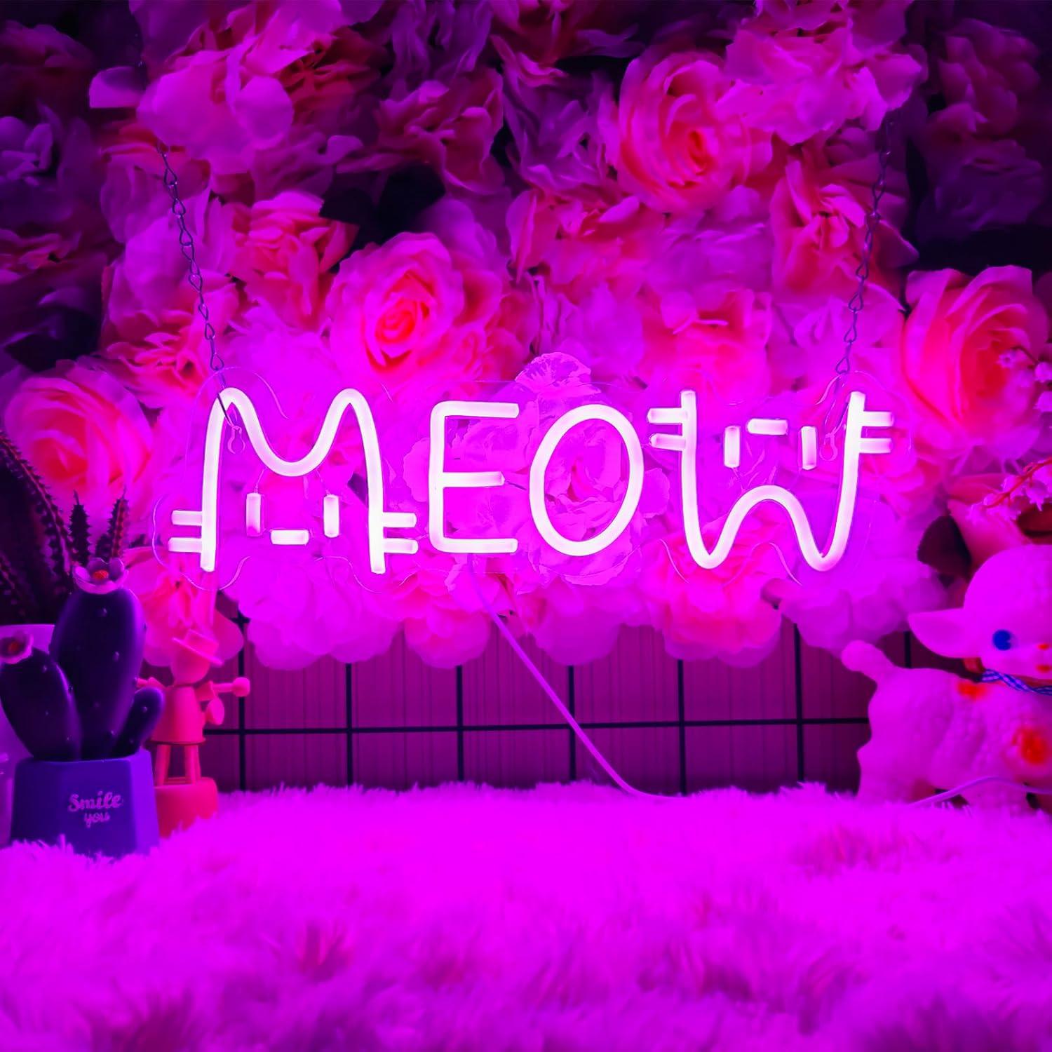 Miyav Neon Tabela Kedi USB Güç - Lighting Decor For Home incelemesi ve fiyatı