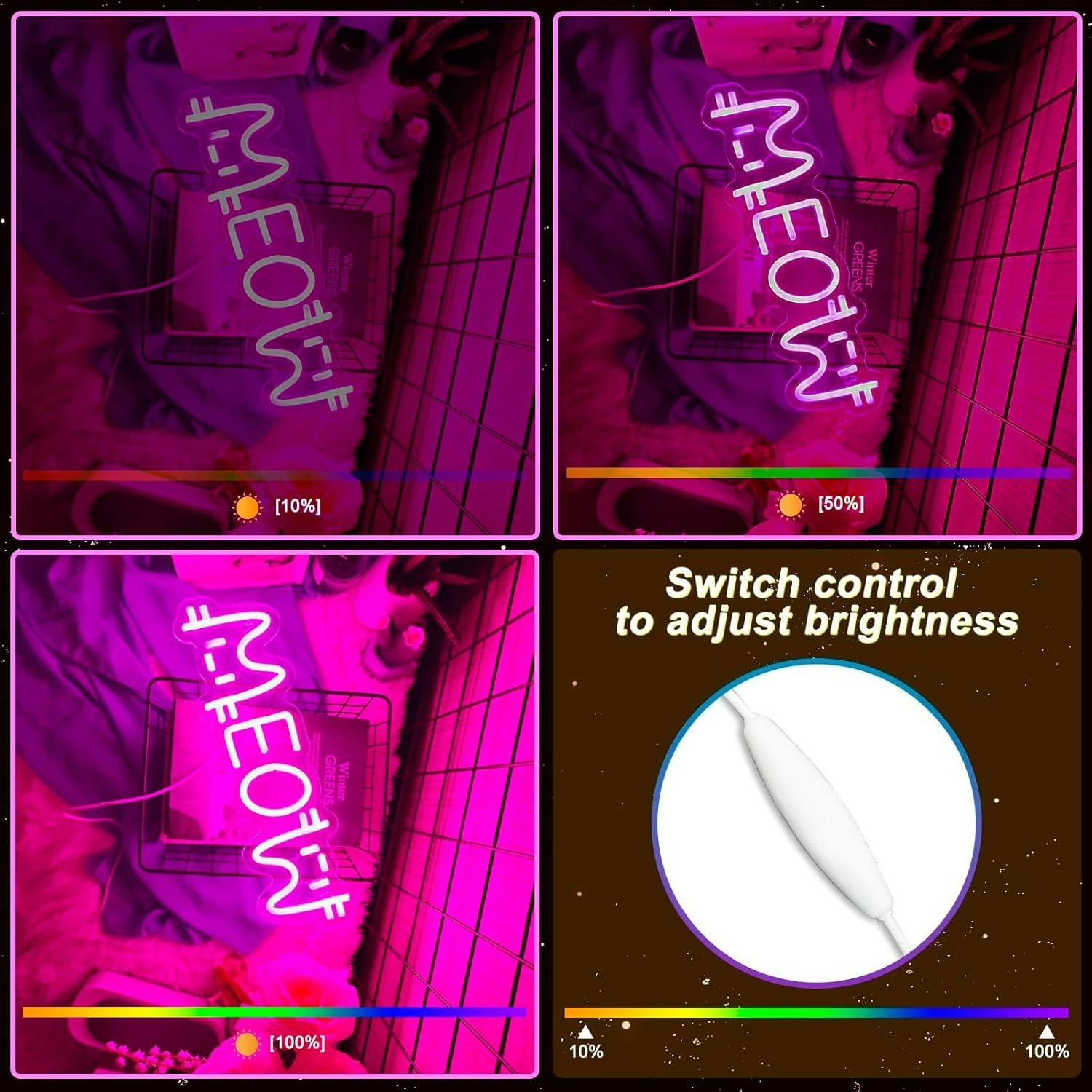 Miyav Neon Tabela Kedi USB Güç - Lighting Decor For Home incelemesi ve fiyatı