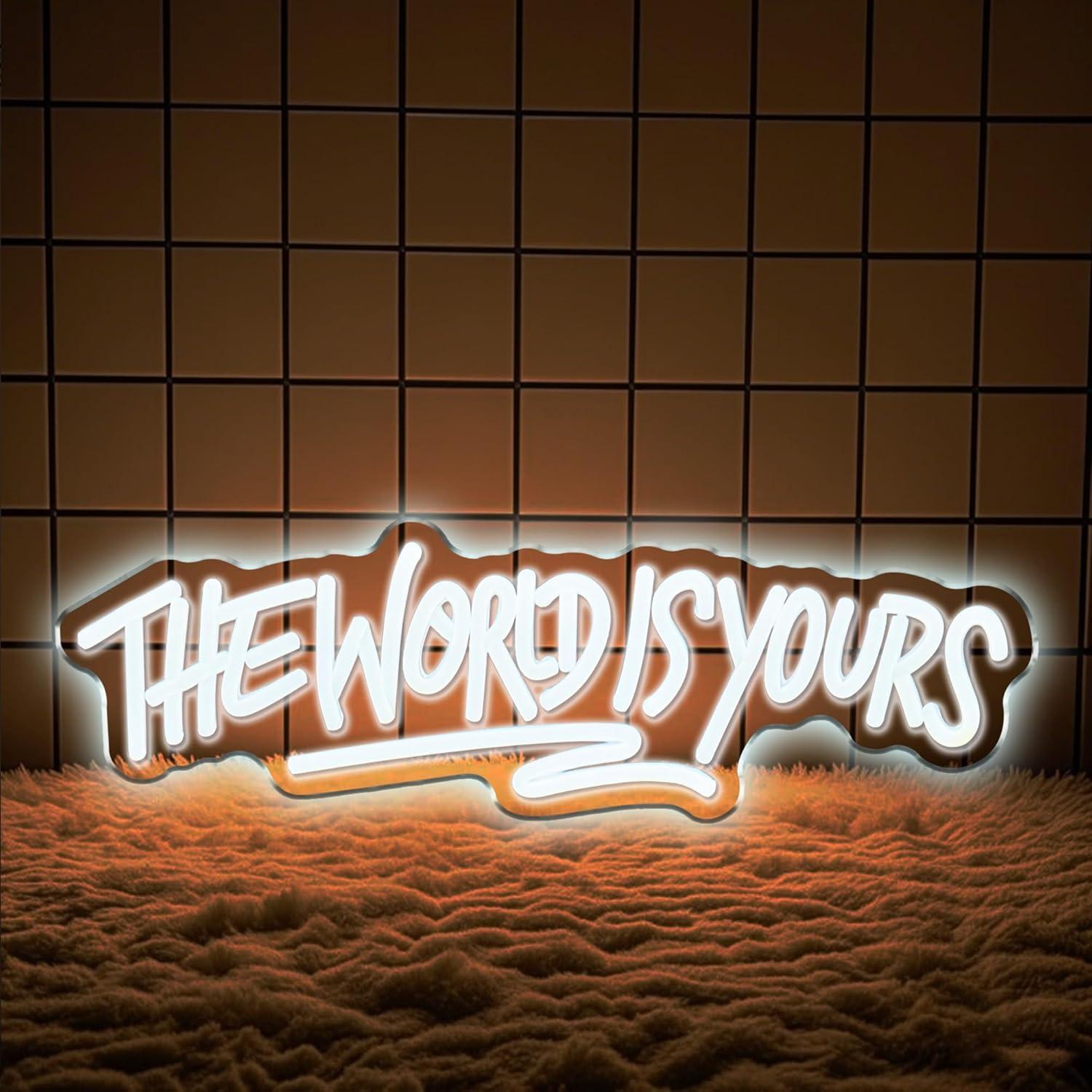 Dünya Senindir Neon Tabela USB - Lighting World Decor incelemesi ve fiyatı