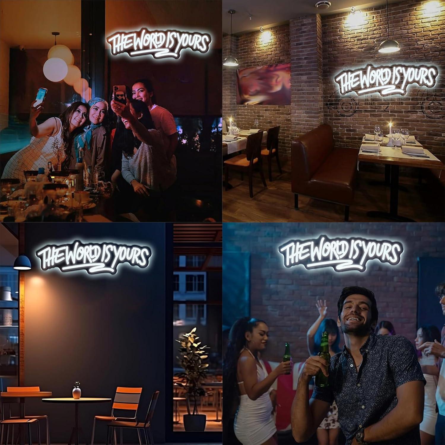 Dünya Senindir Neon Tabela USB - Lighting World Decor incelemesi ve fiyatı