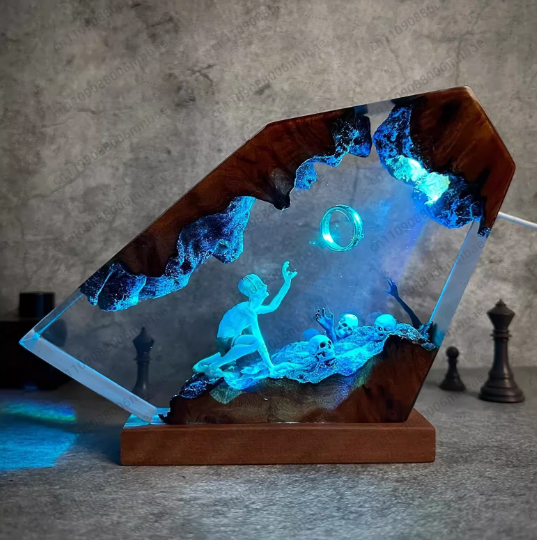 Reçine Lamba Benzersiz Oda Dek - Lighting World Decor incelemesi ve fiyatı