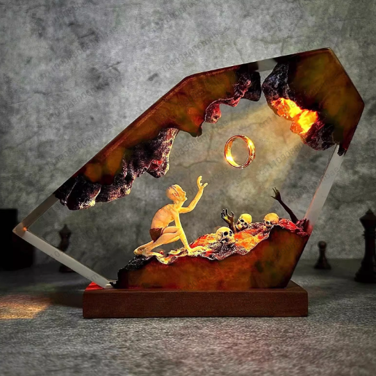 Reçine Lamba Benzersiz Oda Dek - Lighting World Decor incelemesi ve fiyatı