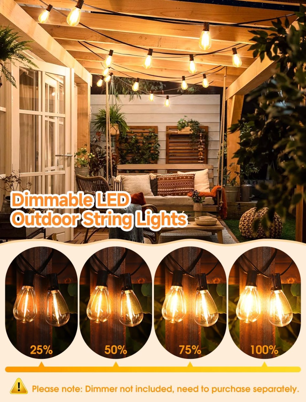 25FT LED Dış Mekan Işık Zincir - String Light Outdoor incelemesi ve fiyatı