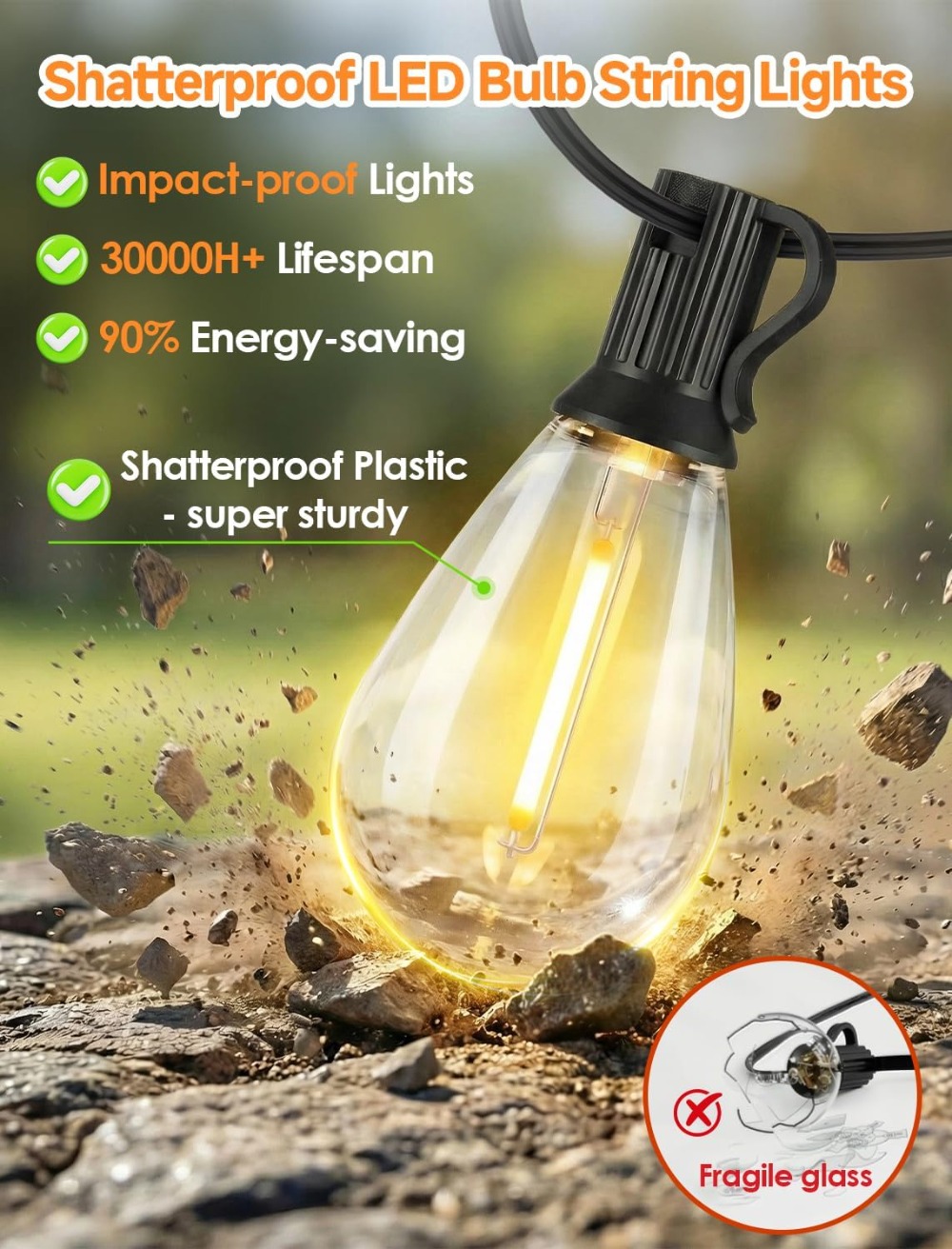 25FT LED Dış Mekan Işık Zincir - String Light Outdoor incelemesi ve fiyatı
