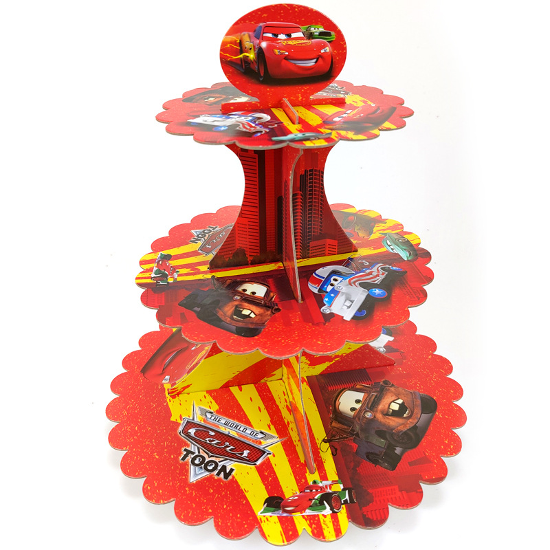 3 Katlı Karikatür Yarış Arabas - Lighting Mcqueen Birthday Decor incelemesi ve fiyatı