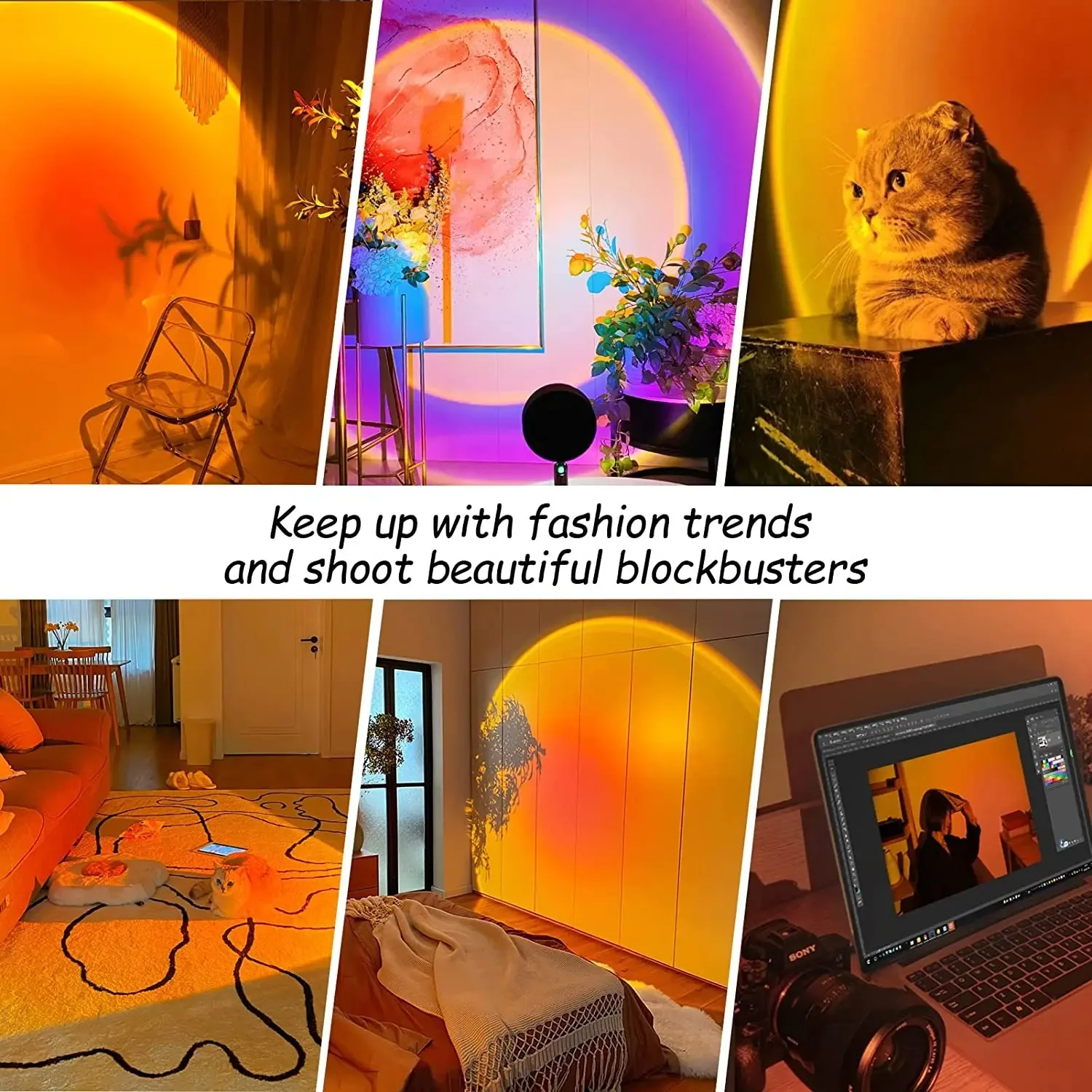 16 Renkli Gün Batımı Lambası,  - Sunset Lamp Projection incelemesi ve fiyatı