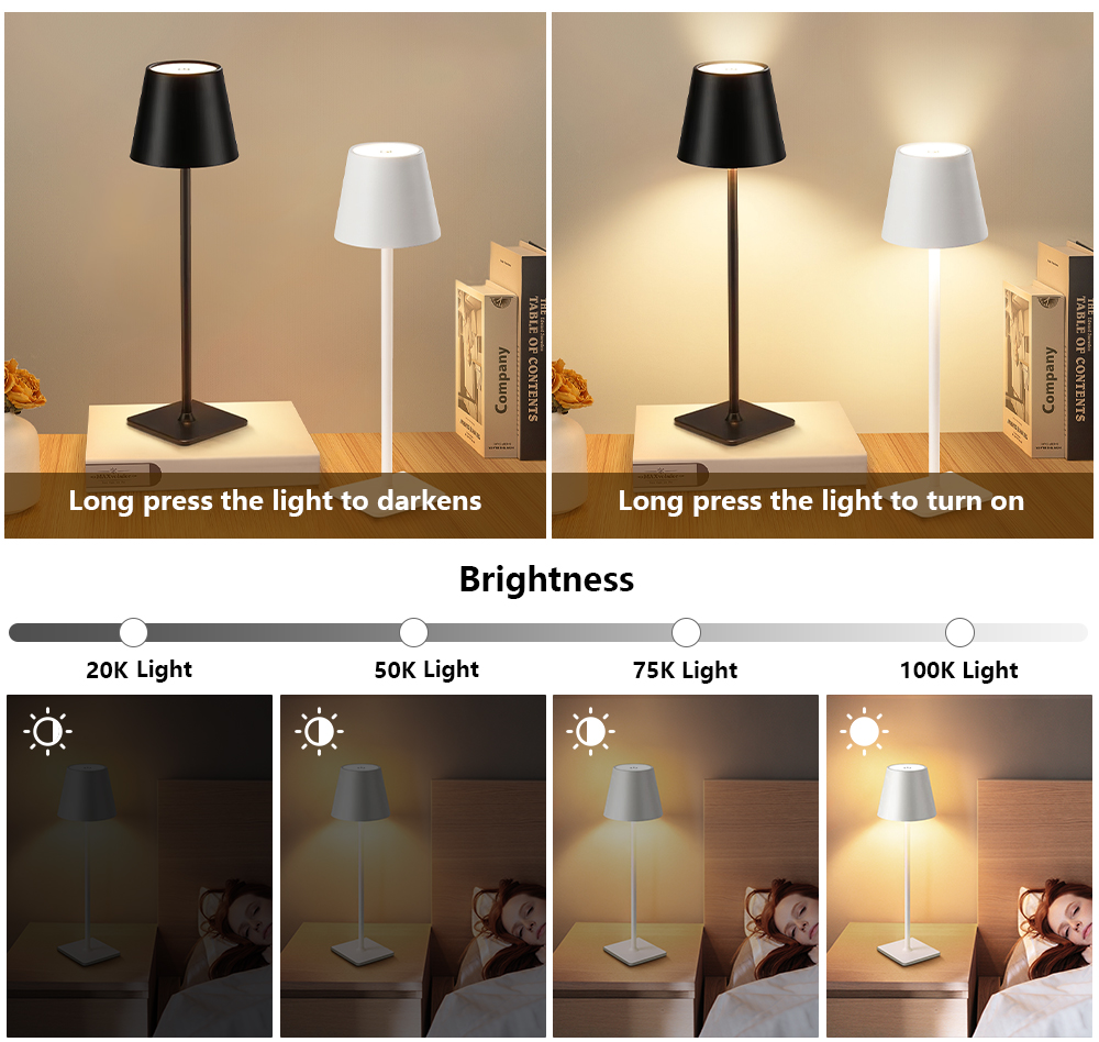 LED şarj edilebilir masa lamba - Lighting Decor For Bedroom incelemesi ve fiyatı