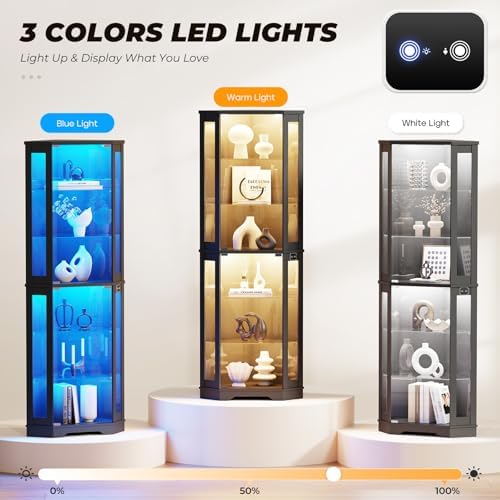 71 inç Köşe Vitrin Dolabı, Cam - Lighting & Home Decor Studio incelemesi ve fiyatı
