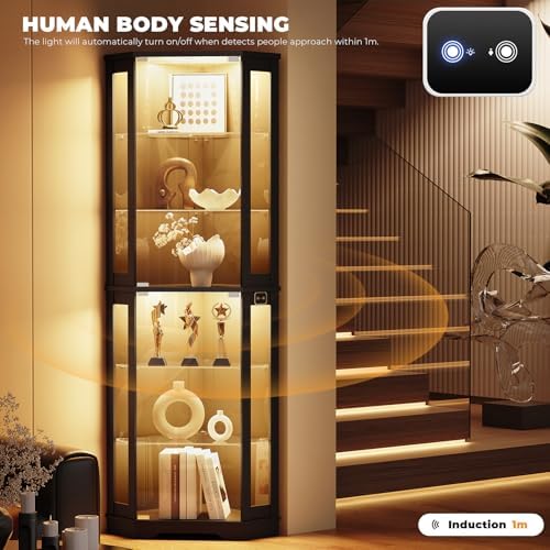 71 inç Köşe Vitrin Dolabı, Cam - Lighting & Home Decor Studio incelemesi ve fiyatı