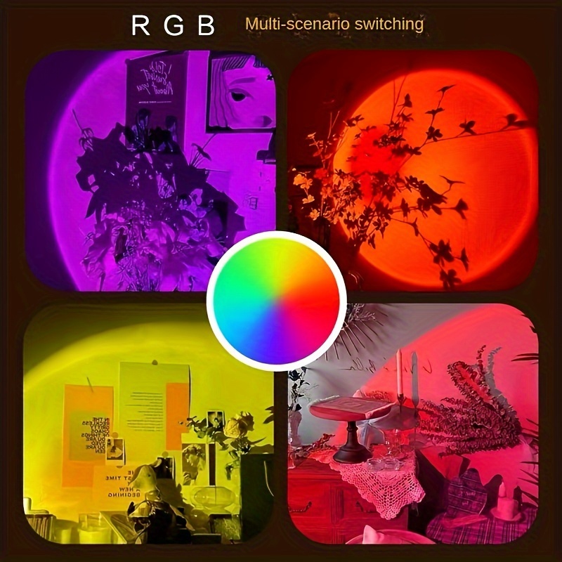 16 renkli gece lambası Gün bat - Sunset Lamp Projection incelemesi ve fiyatı